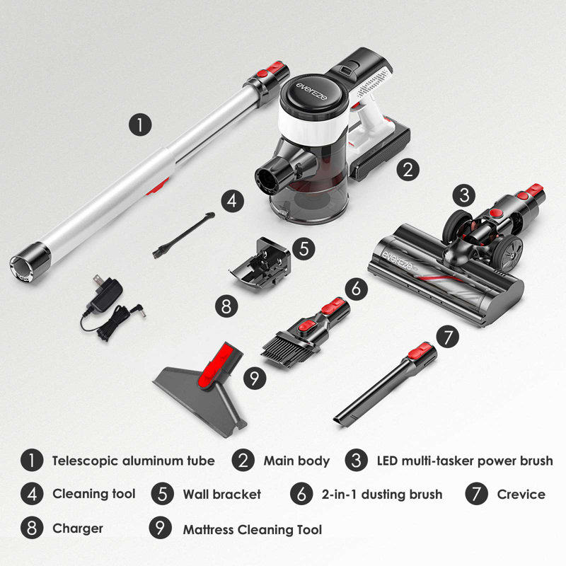 Evereze Cordless Bagless Stick Vacuum & Reviews Wayfair Canada